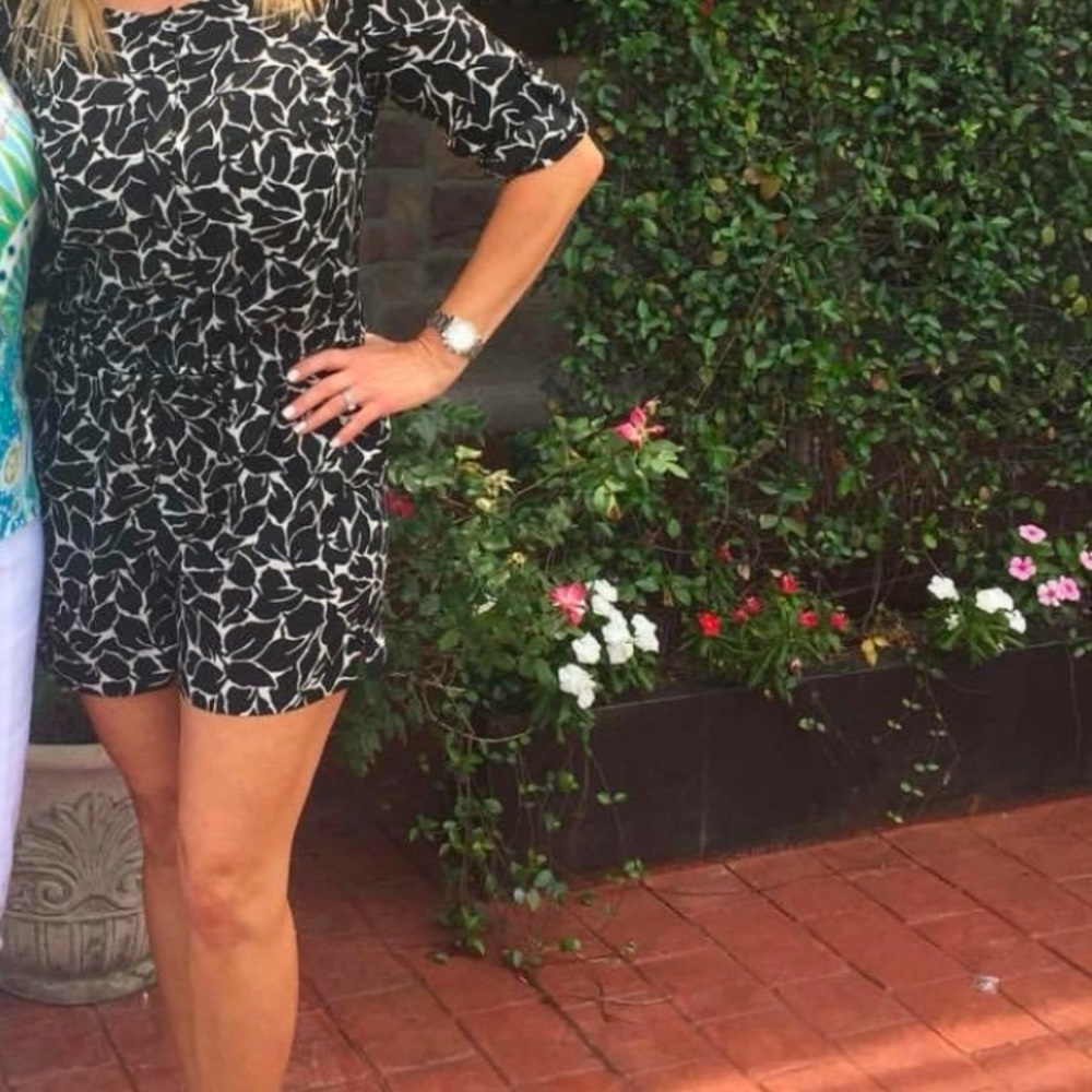 LOFT Black and White 2P Romper